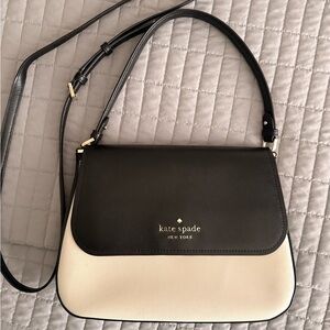 kate spade Two-Tone Black and Cream Crossbody Shoulder Bag